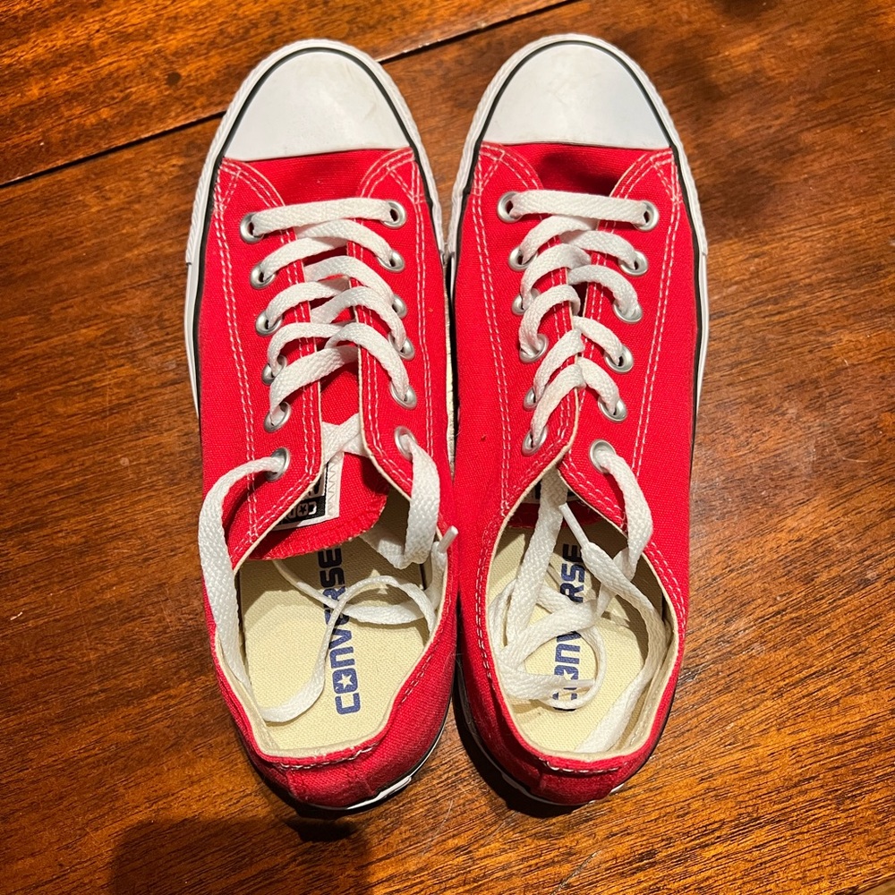 Almost new Converse All Stars! Bright Red!